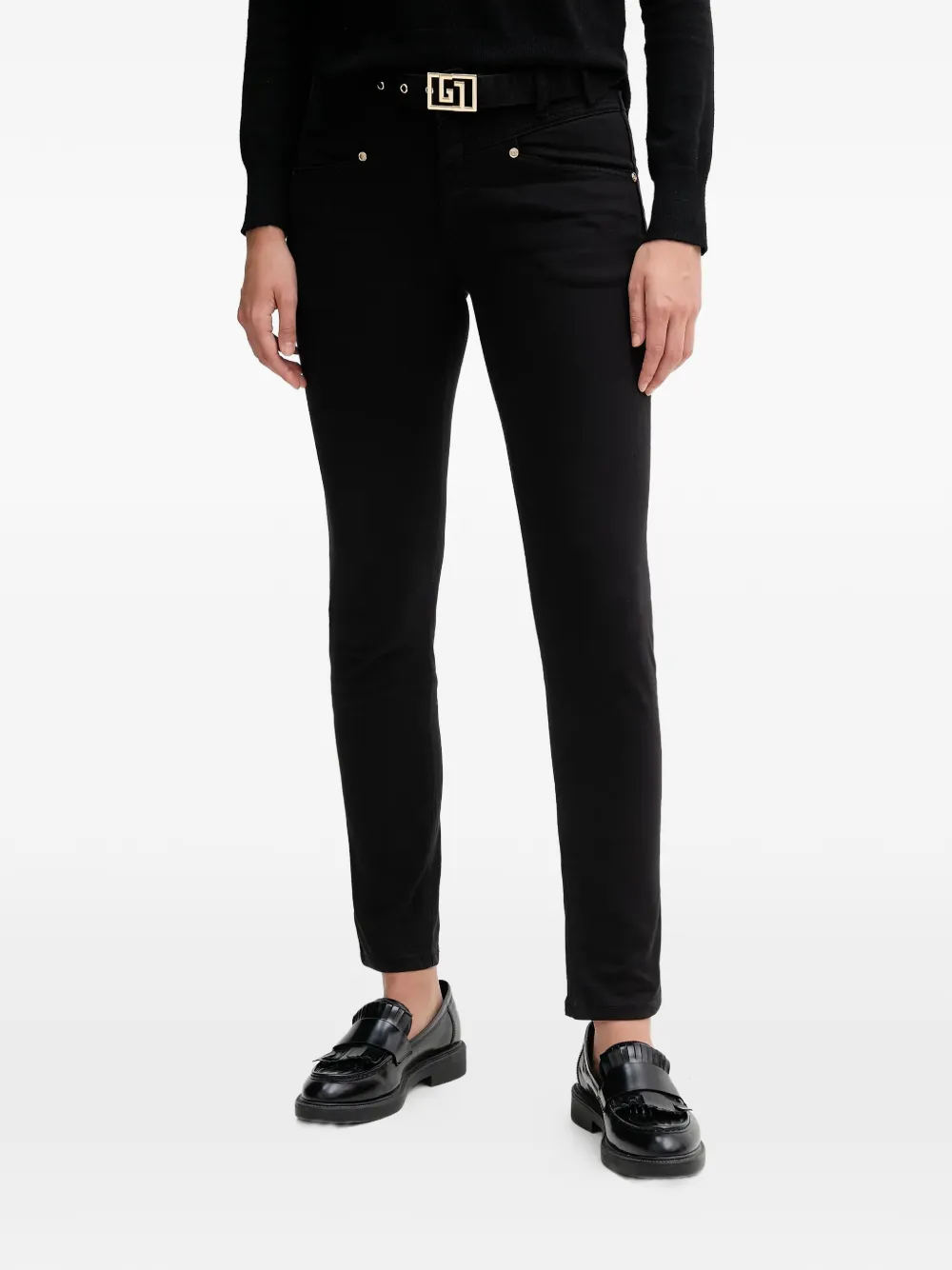 Gaudi belt-embellishment jeans - Nero