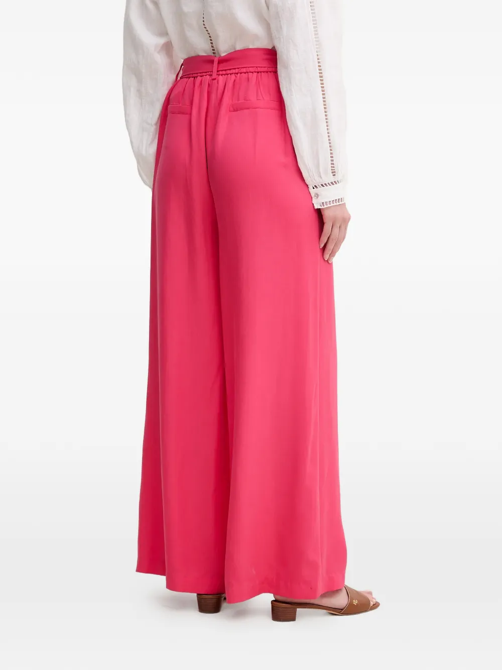  Gaudi Tie-waist Trousers - Pink 