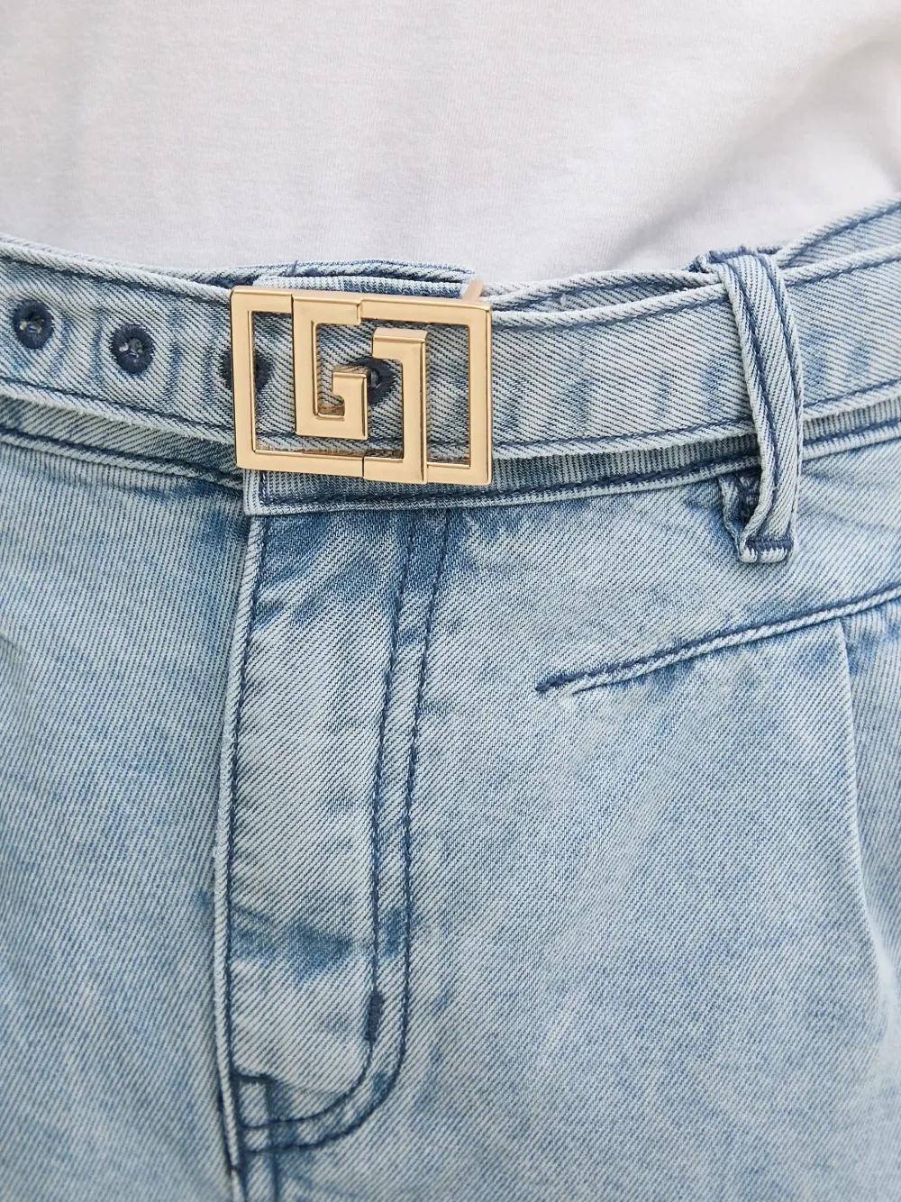 Gaudi Denim shorts Blauw