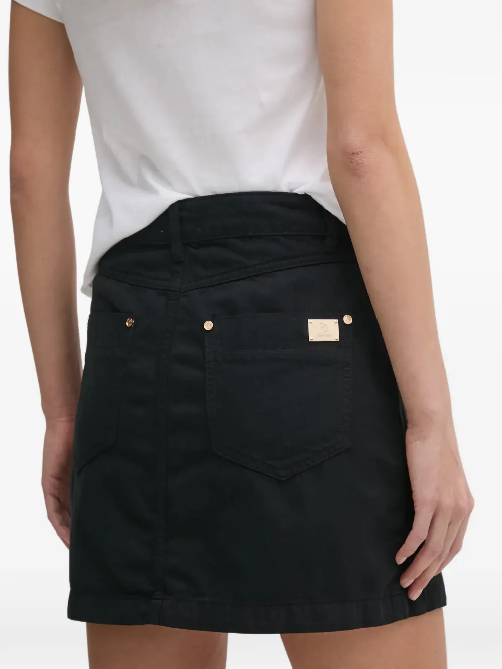 logo-plaque mini skirt