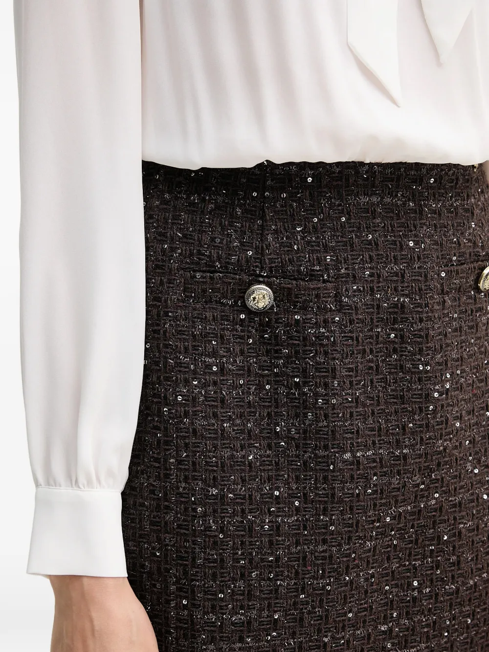 Gaudi Mini-jurk met strik Wit