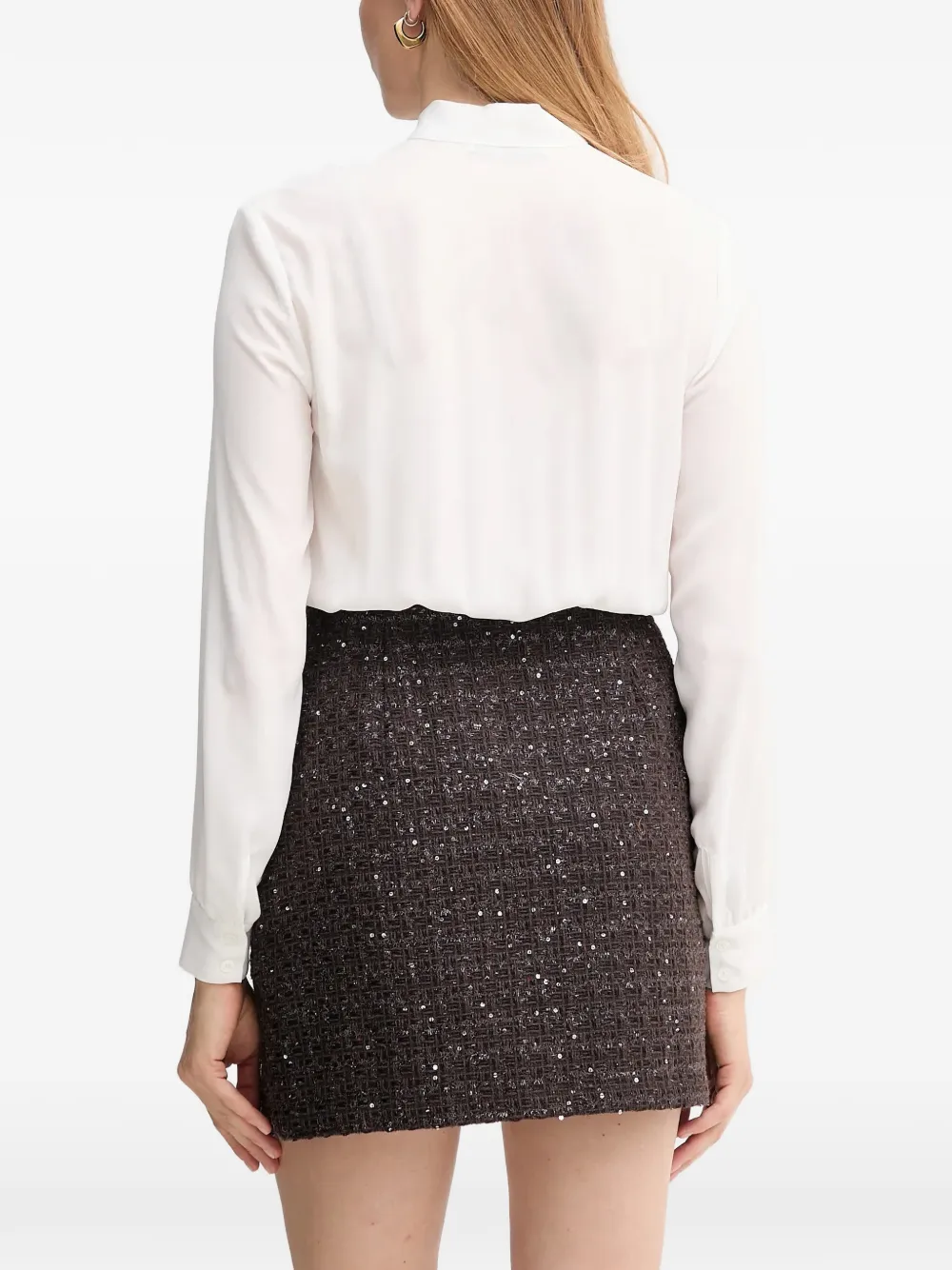 Gaudi Mini-jurk met strik Wit