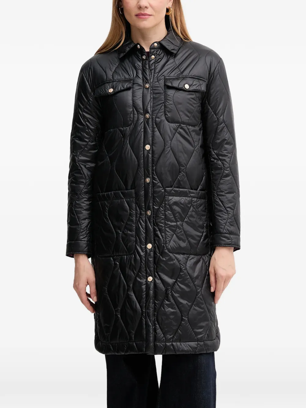Gaudi quilted buttoned jacket - Black