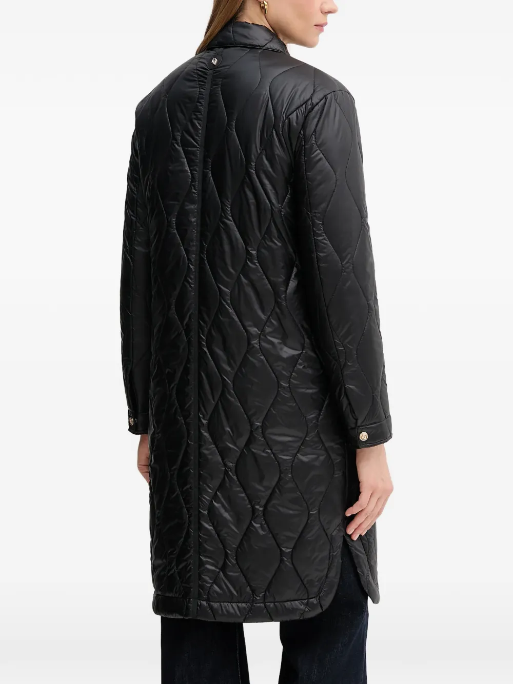 quilted buttoned jacket