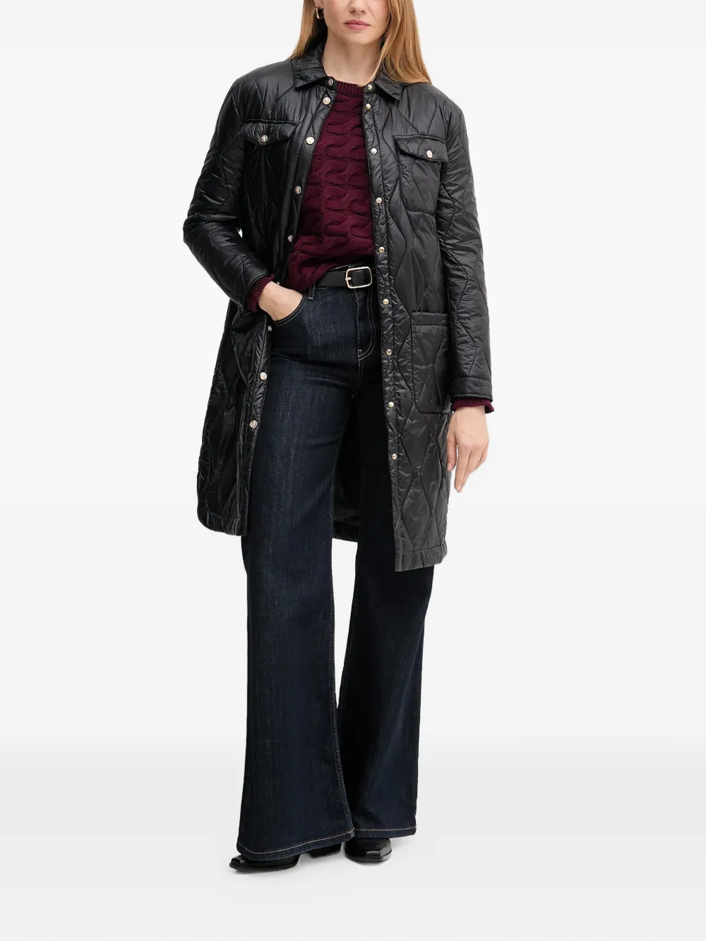 Quilted Buttoned Jacket