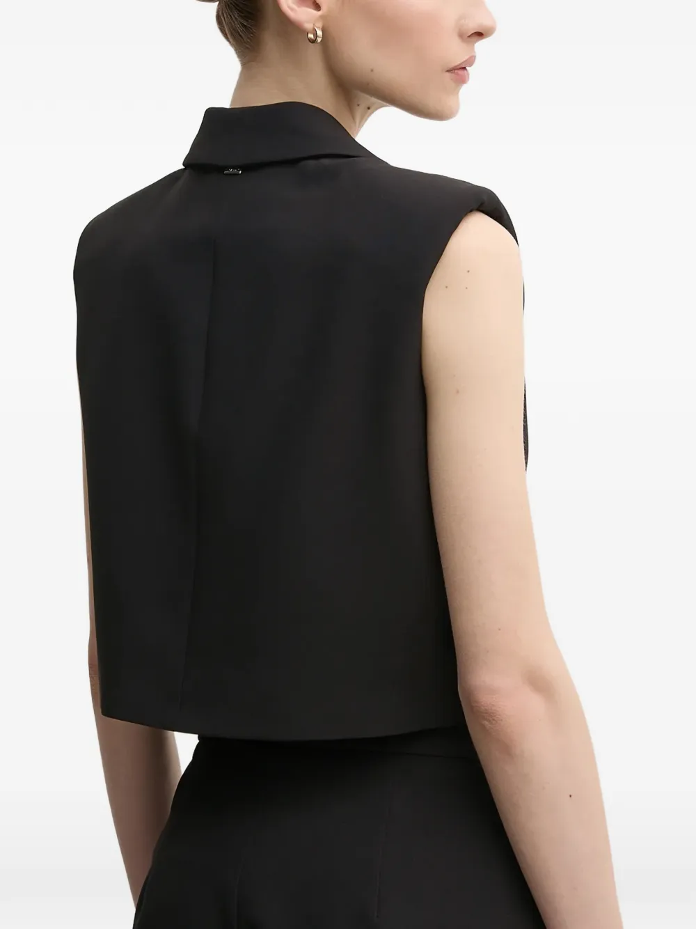  Gaudi Cropped Vest - Black 