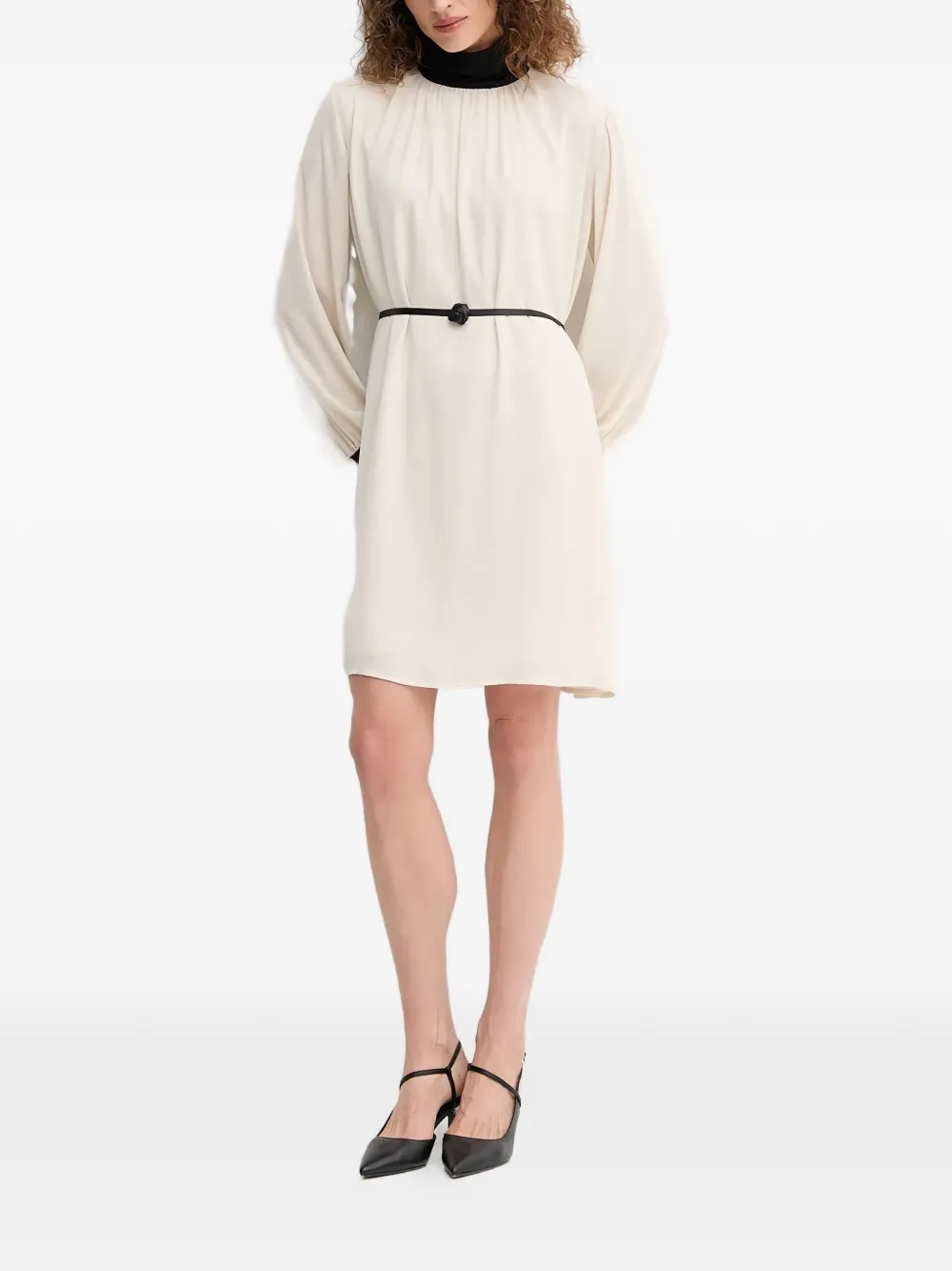  Gaudi Belt Midi Dress - Neutrals 