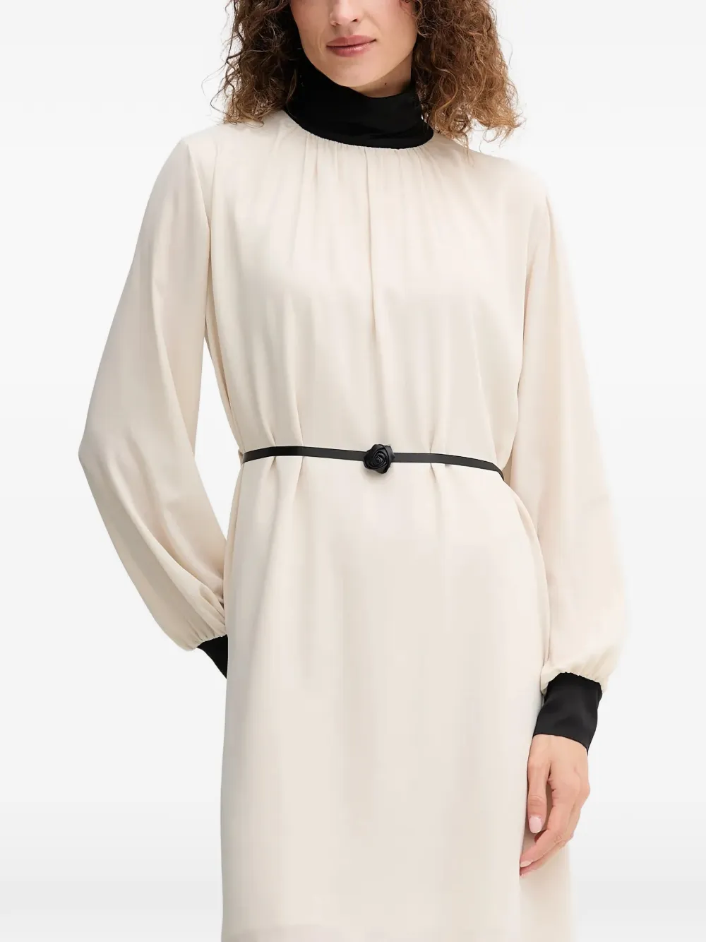 Gaudi belt midi dress - Toni neutri