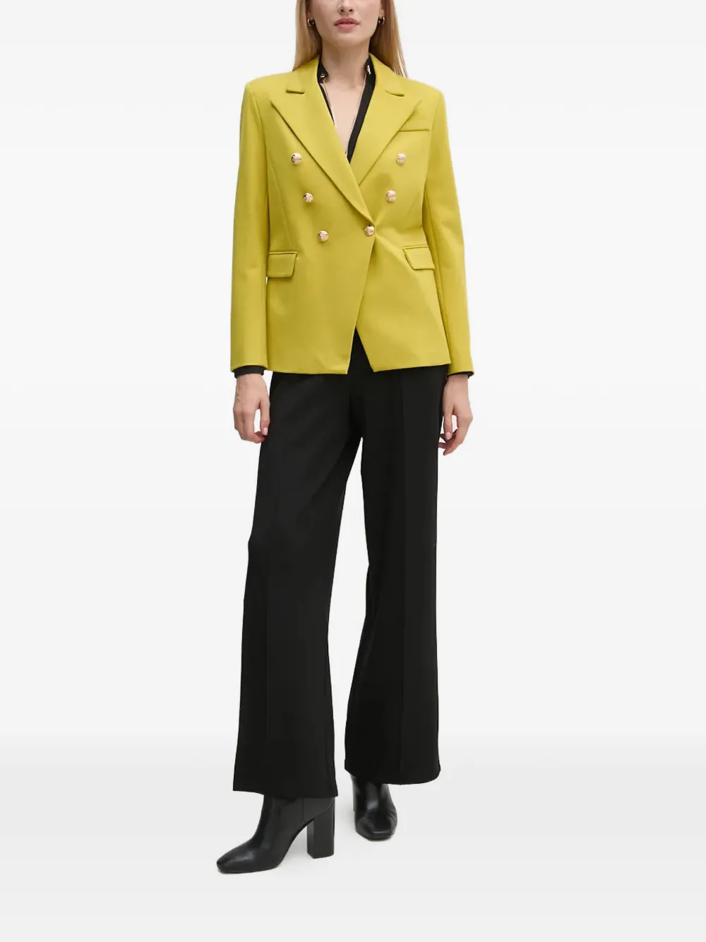 Button-Embellished Blazer
