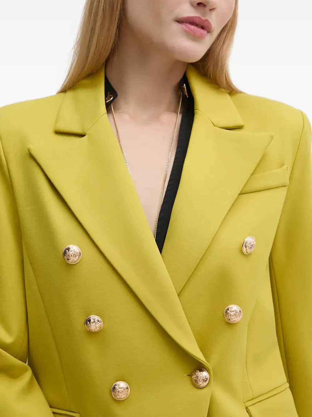 Button-Embellished Blazer