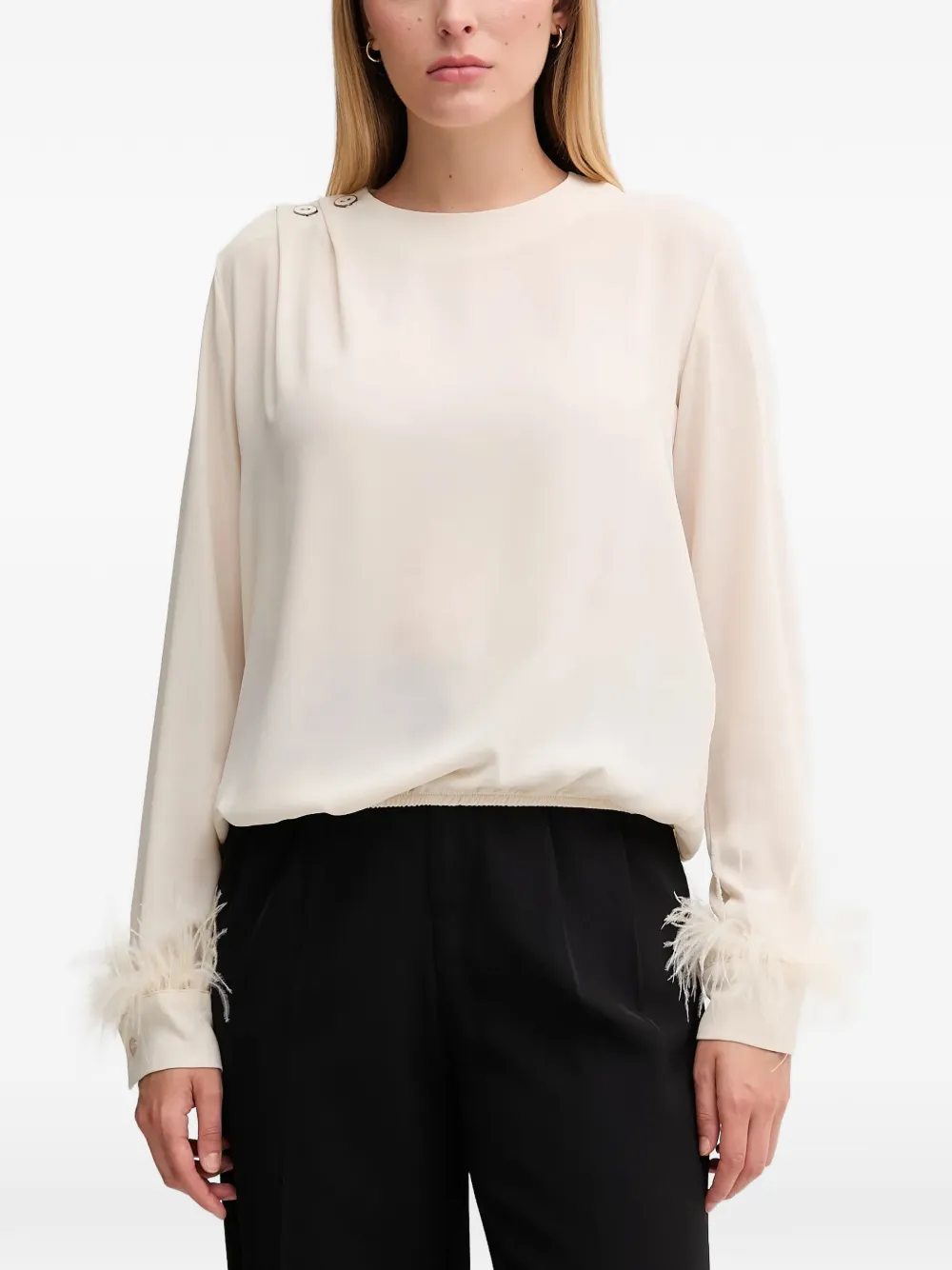 Gaudi Blusa revers a punta - Toni neutri