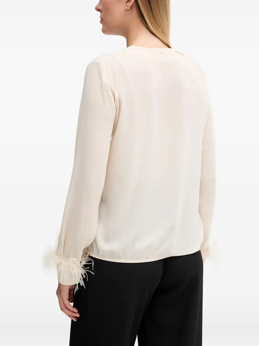  Gaudi Georgette Blouse - Neutrals 