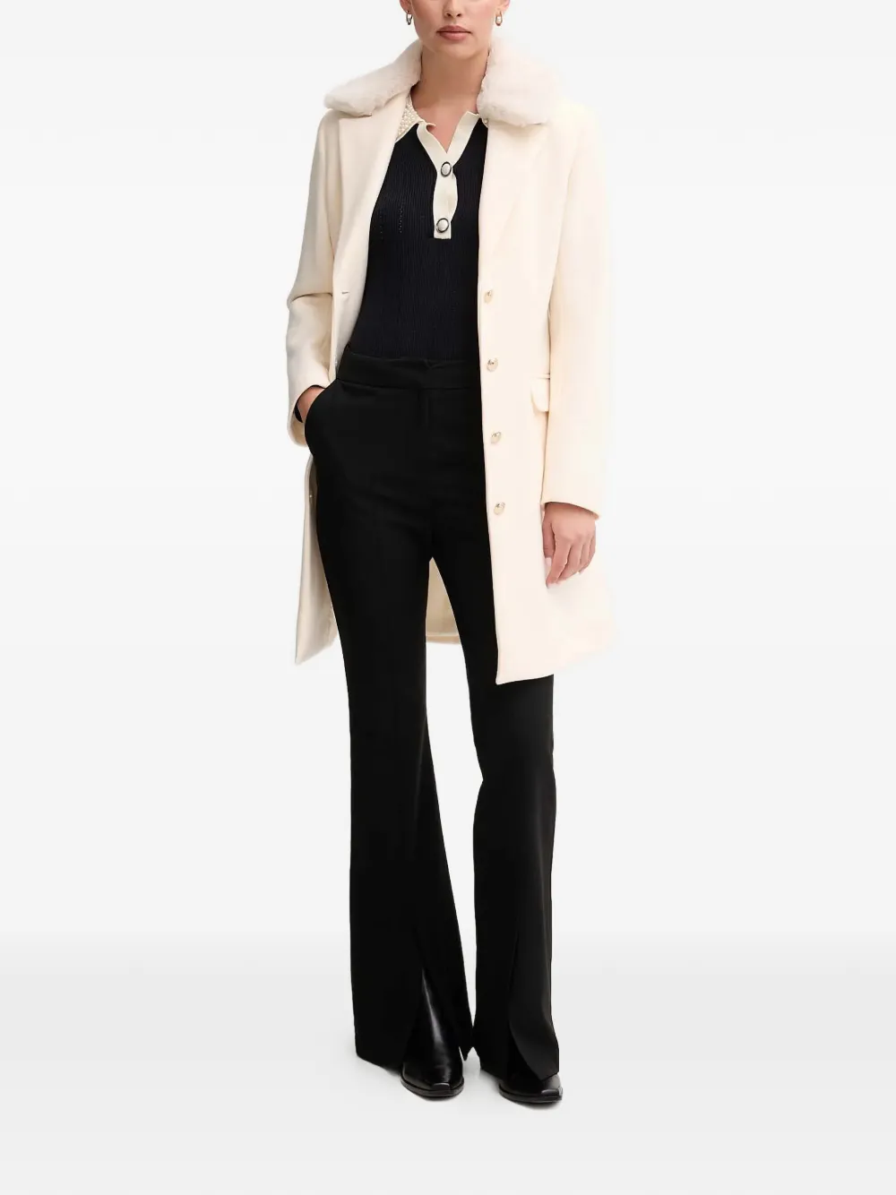  Gaudi Button-up Coat - Neutrals 