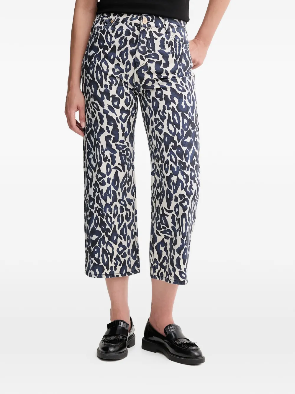 Gaudi animal-print jeans - Blu