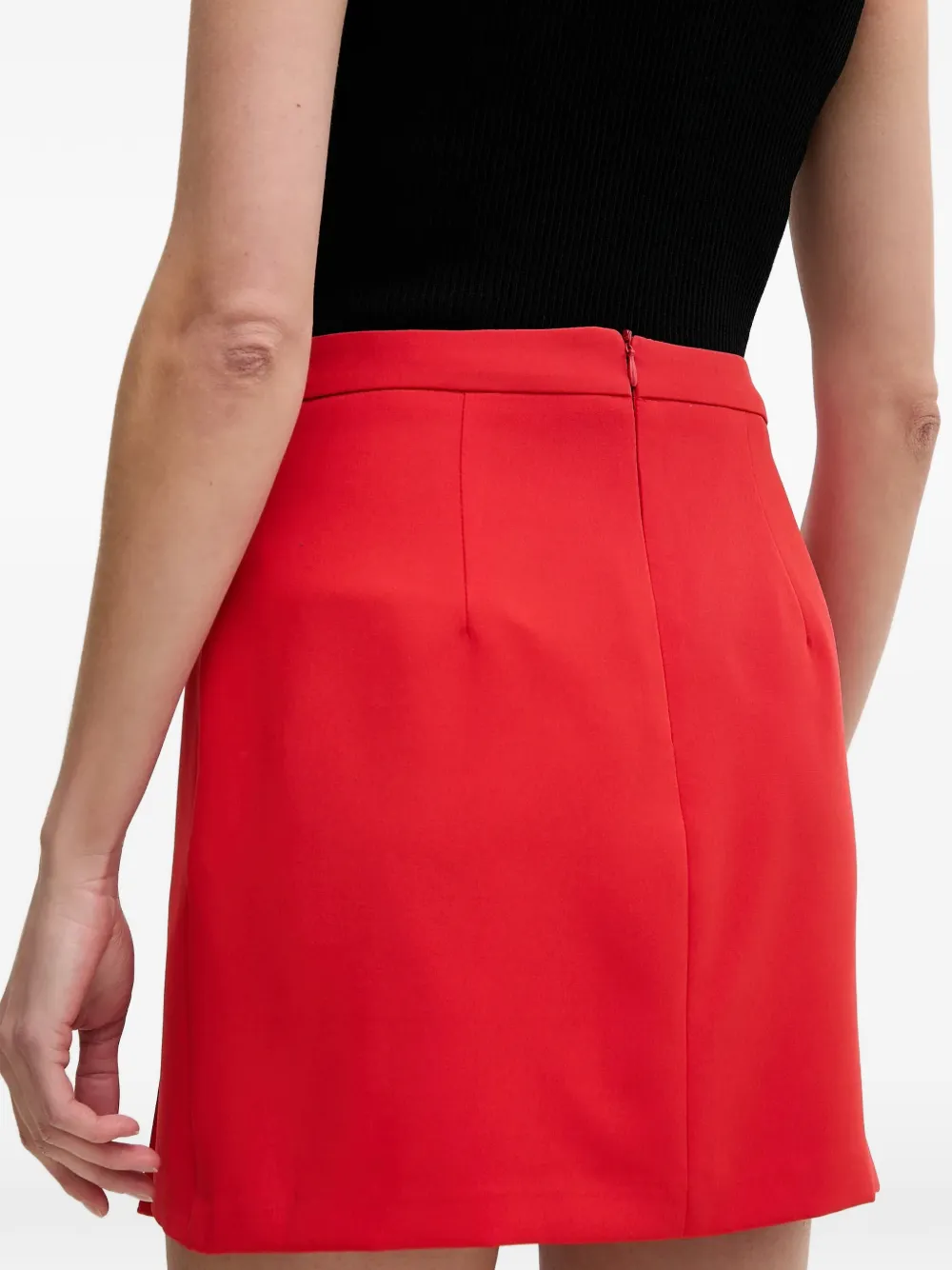 Gaudi Rok met bloemapplicatie Rood