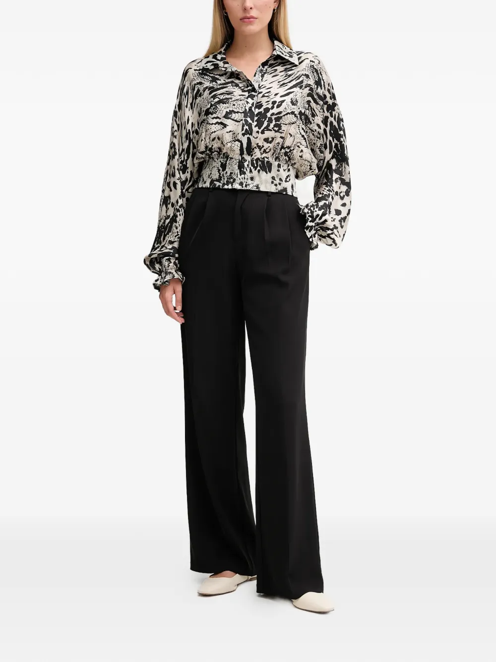 Long-Sleeved Printed Shirt