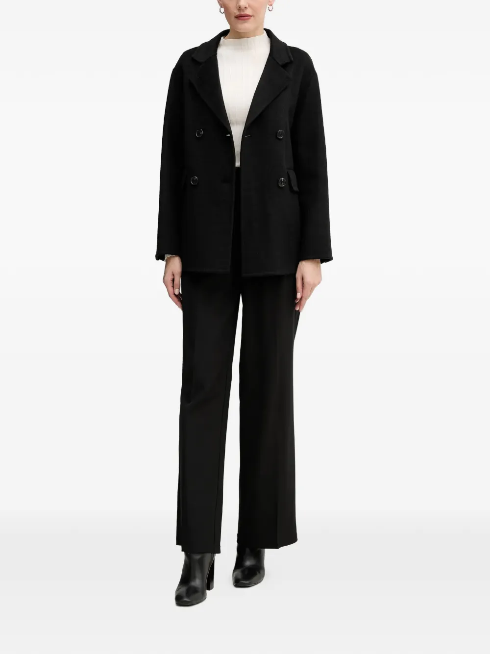  Gaudi Double-breasted Coat - Black 