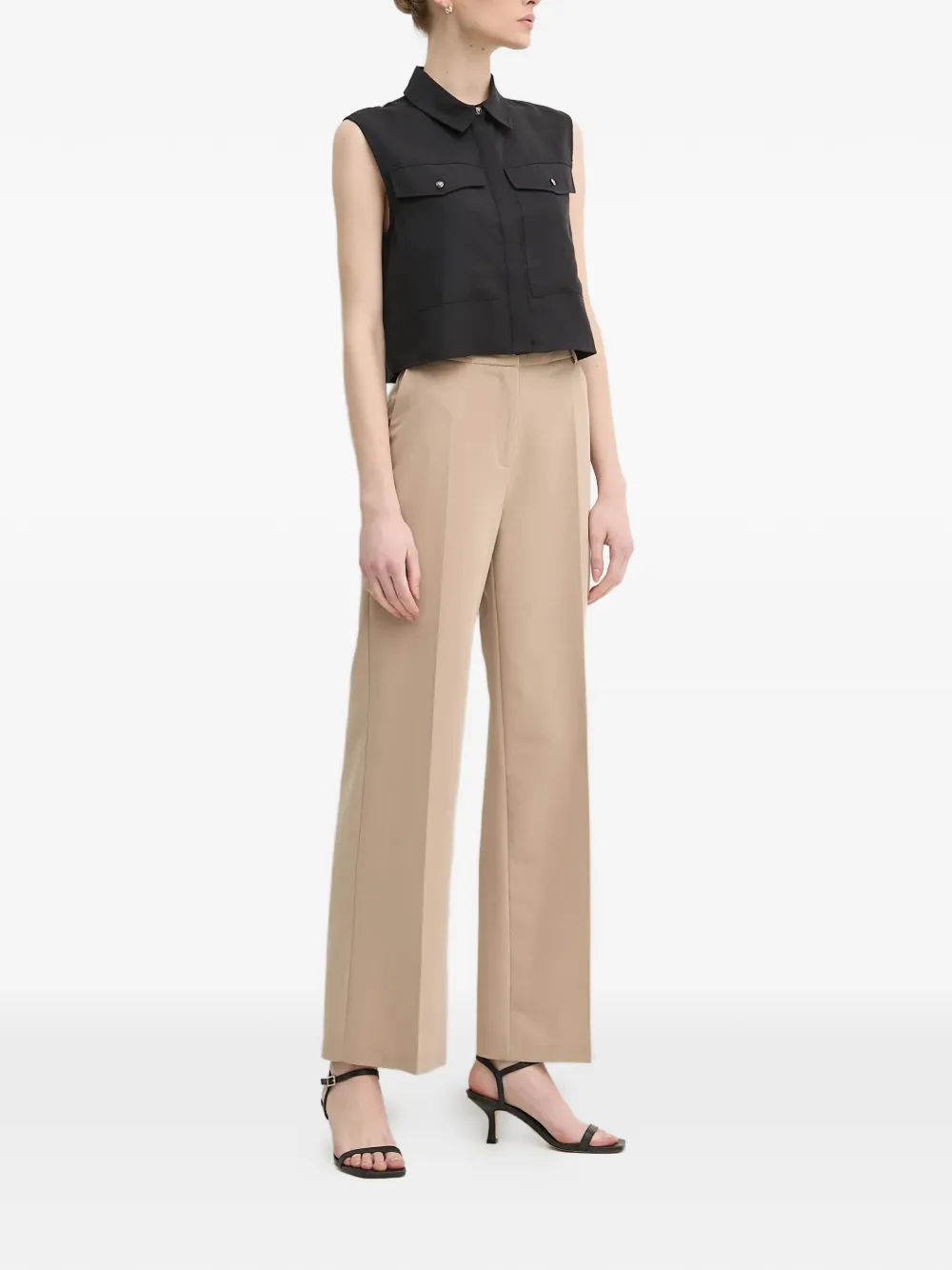 Gaudi Blouse met borstzak Zwart