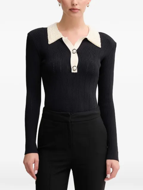 Gaudi collar-embellished polo top