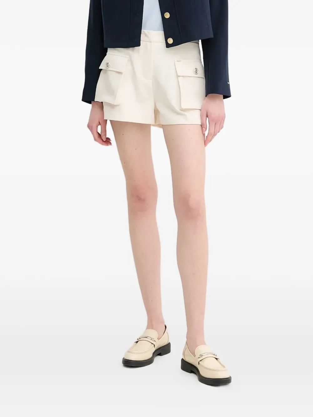 Gaudi flap-pocket button shorts - Toni neutri
