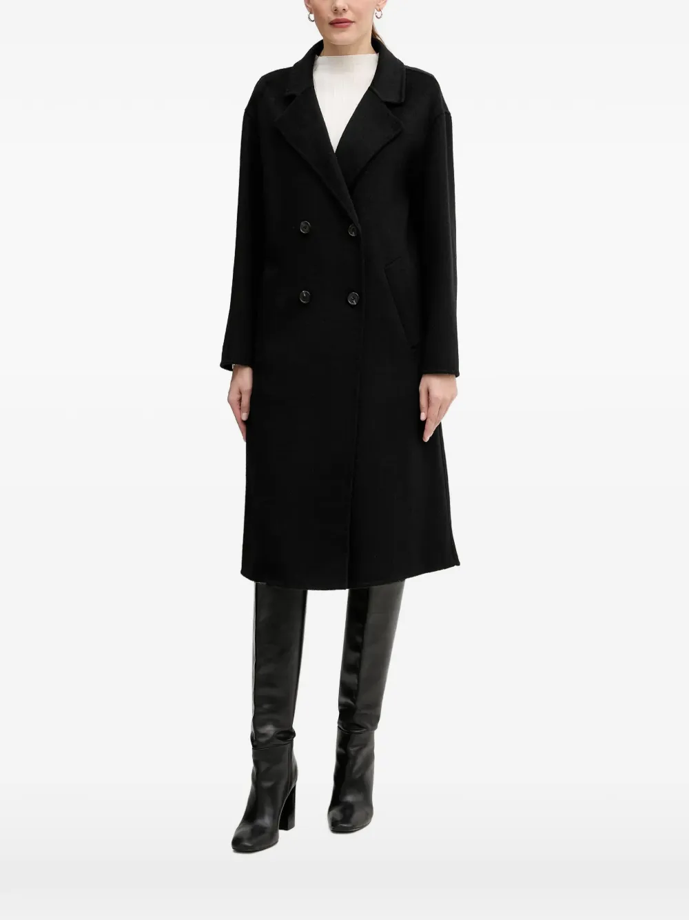 Gaudi double-breasted coat - Nero