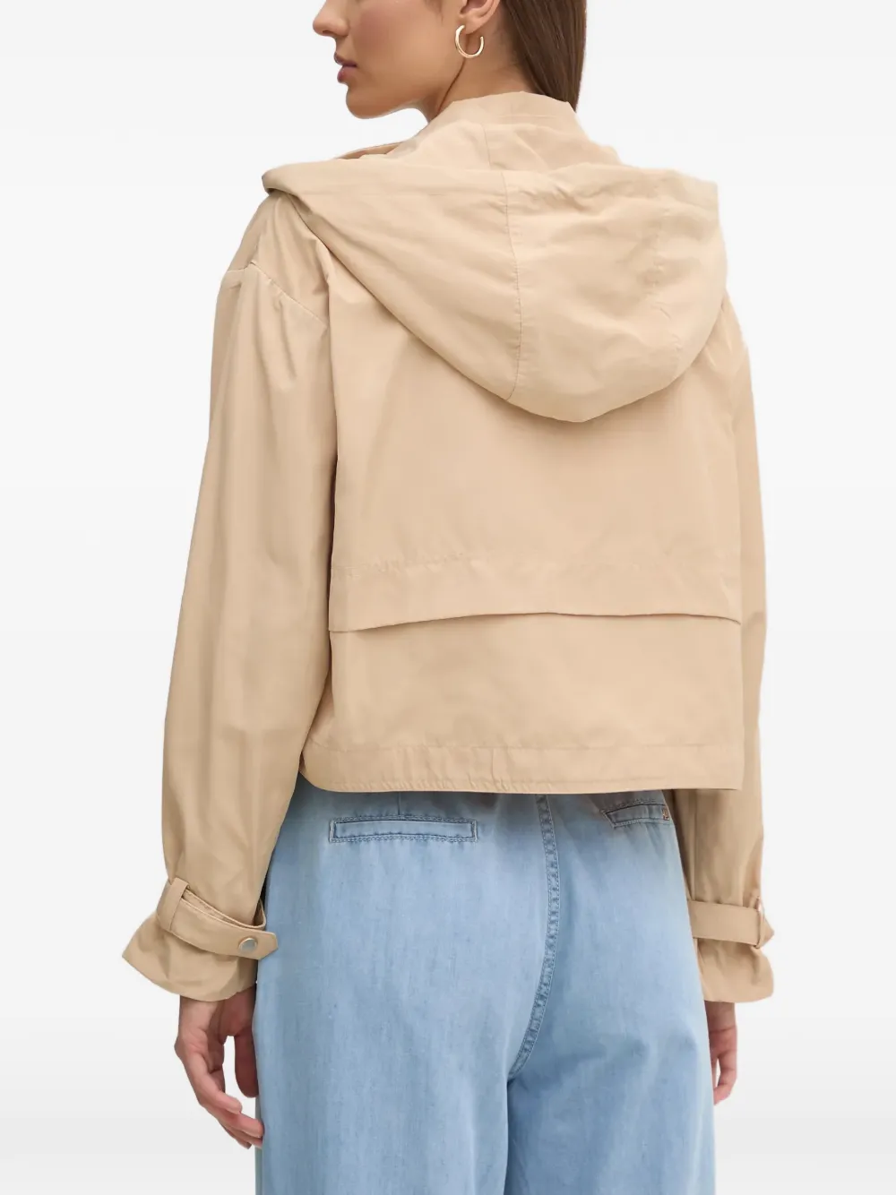  Gaudi Hooded-scarf Jacket - Neutrals 
