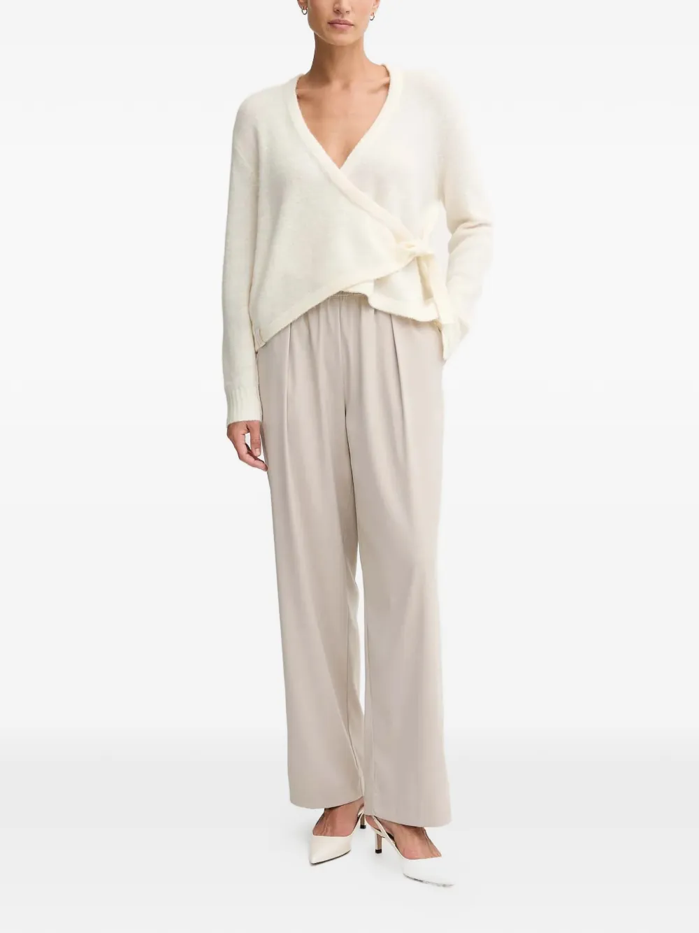  Gaudi V-neck Cardigan - White 