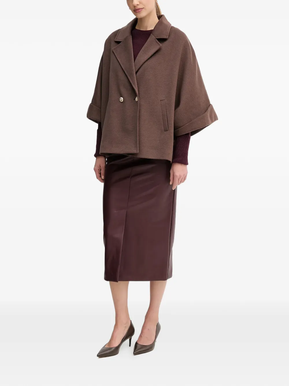  Gaudi Double-breasted Coat - Brown 