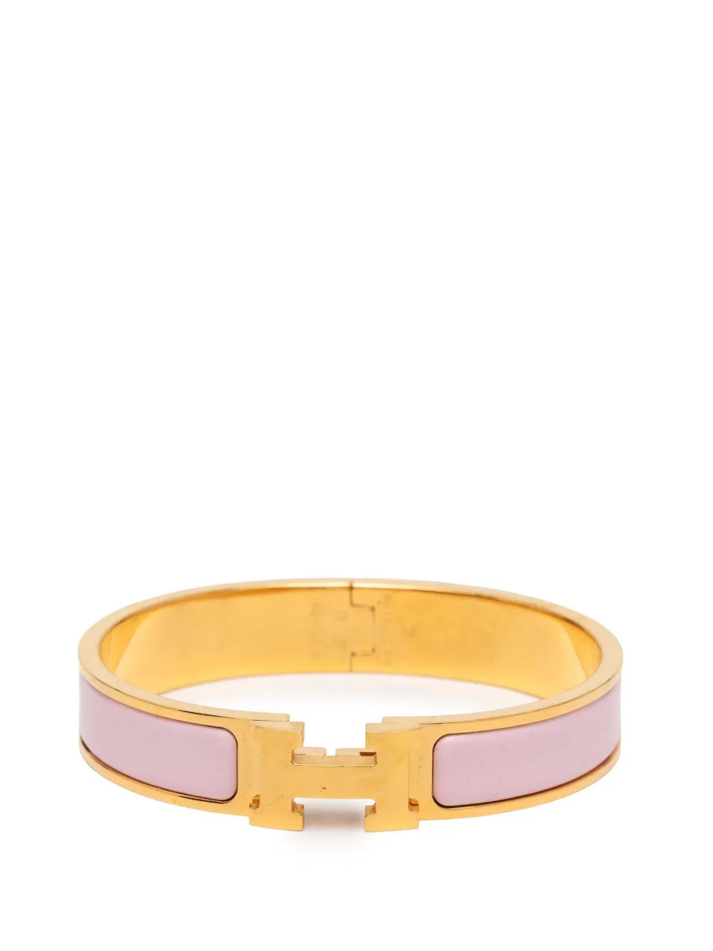 Hermès Pre-Owned Bracciale rigido stretto Clic H PM con design smaltato 2000-2010 - Oro