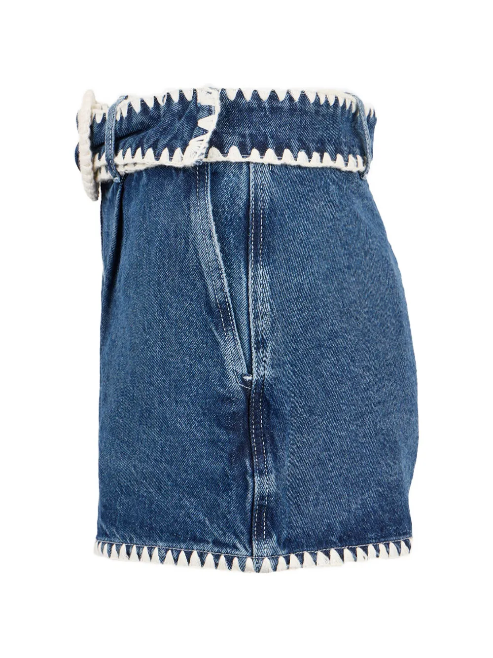  Farm Rio Pocket Crochet Shorts - Blue 