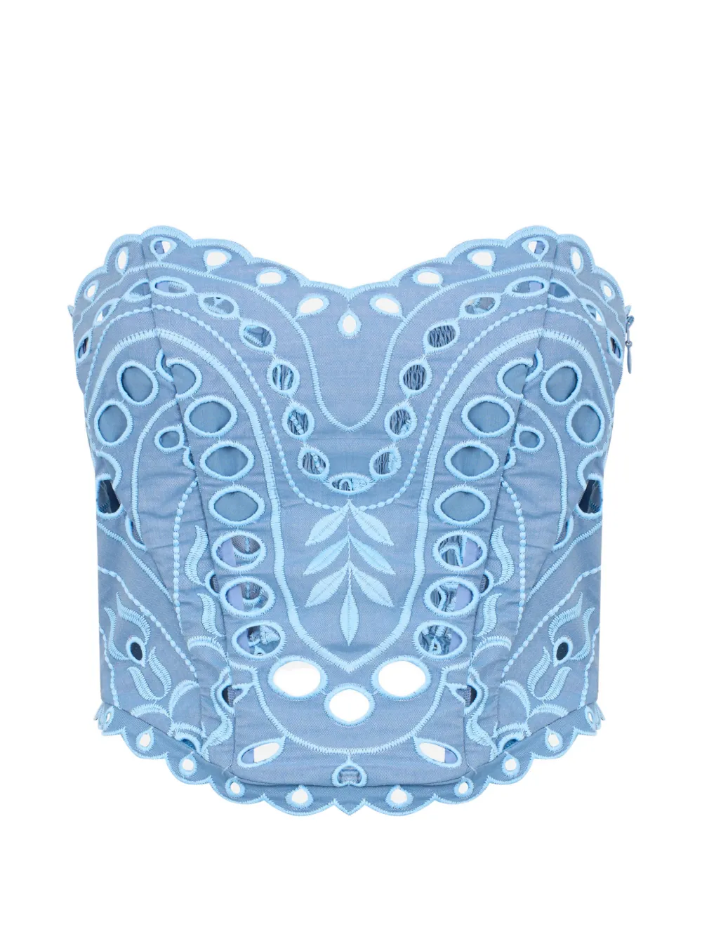 Charo Ruiz Ibiza Kai eyelet top - Blu