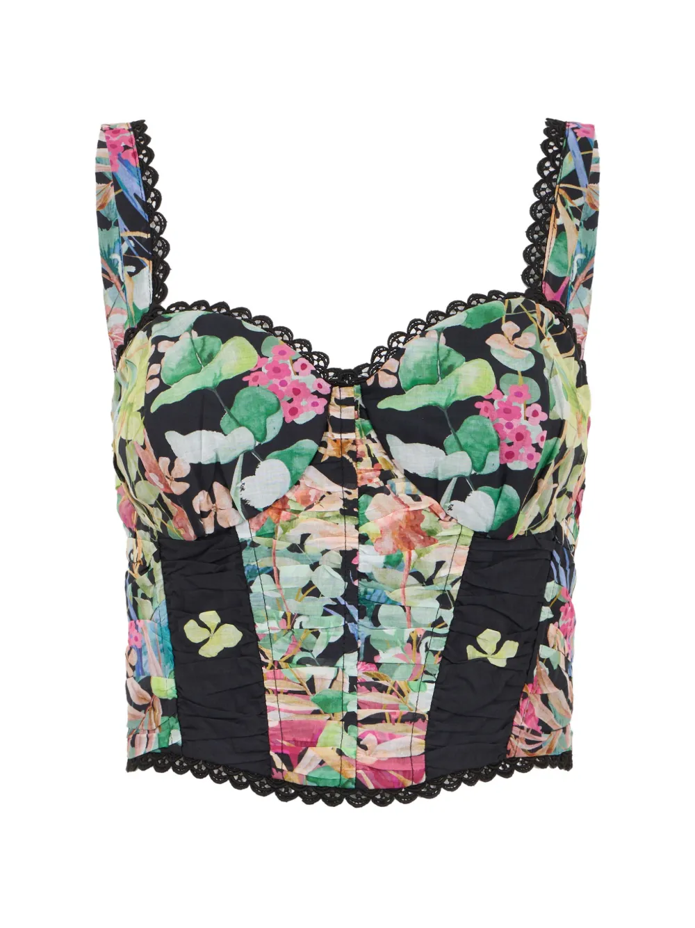 Charo Ruiz Ibiza Sylva floral-print top - Nero