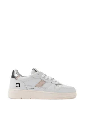 D.A.T.E. Hill Low Stardust metallic-finish Sneakers | Silver
