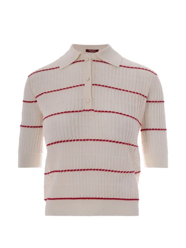 Max Mara Striped Knitwear in Neutrals