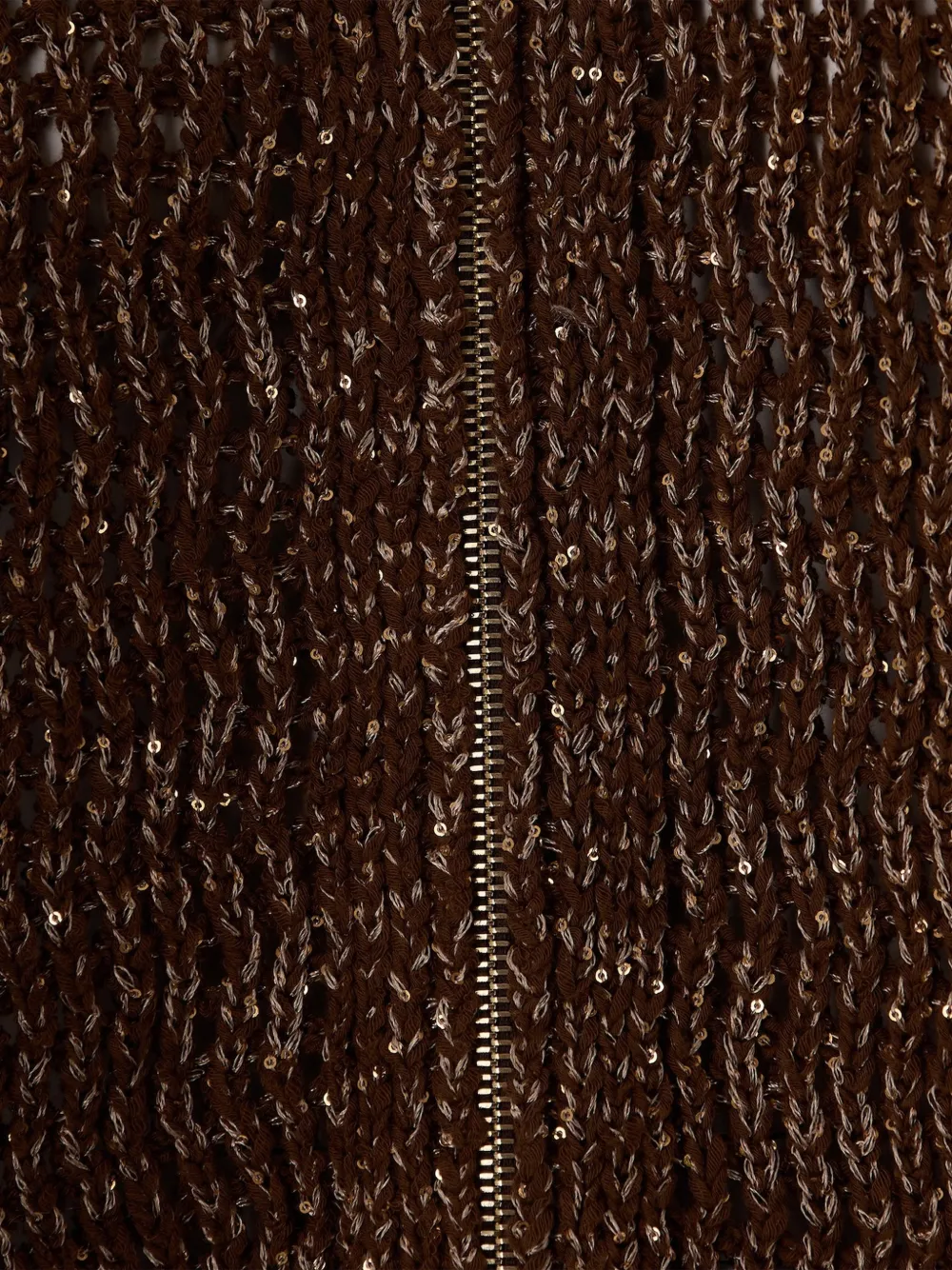 Max Mara Gebreid vest met rits Bruin