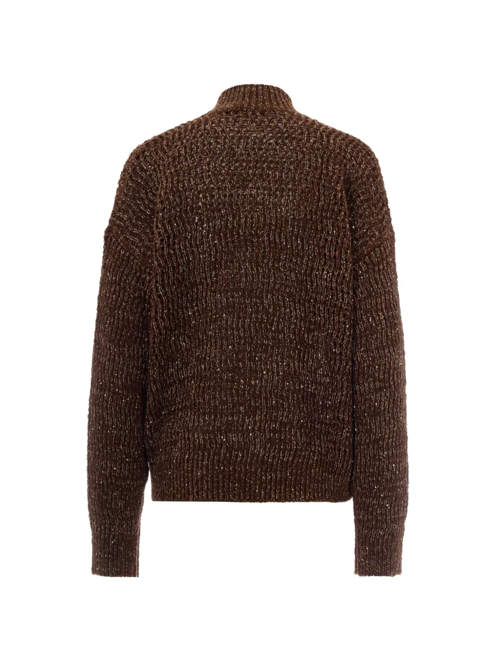 Max Mara Gebreid vest met rits Bruin