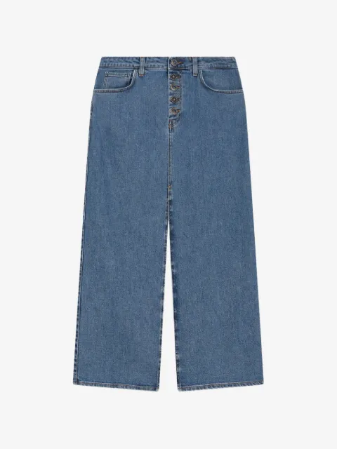 DONDUP buttoned denim skirt