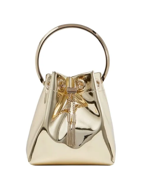 Jimmy Choo Bon Bon metal-handle tassel-detail mini bag