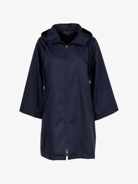 Seventy hooded zip-fastening coat