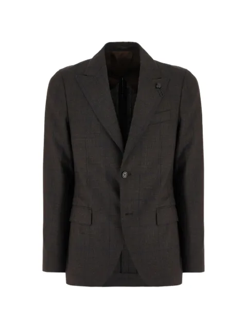 Lardini checked buttoned suit
