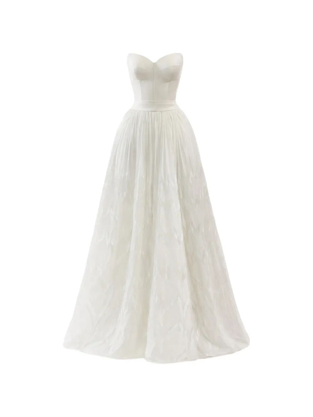 Lethicia Bronstein pleated maxi dress - Bianco