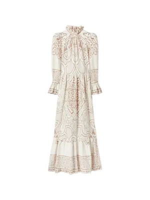 chinese dress ladies CHRISTY LACE L/S MAXI DRESS