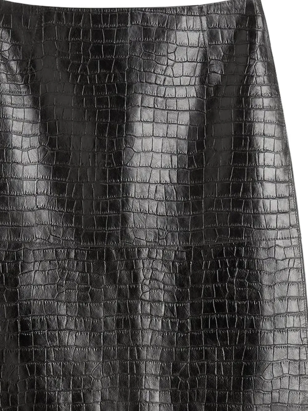 TOTEME Midi-rok met vlakken en reliëf Bruin