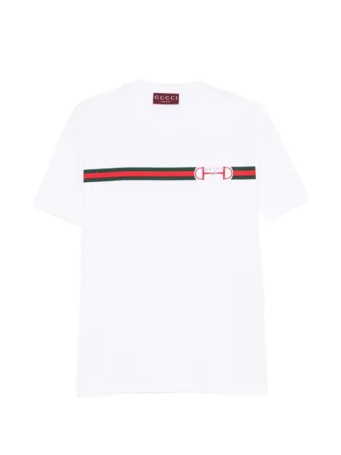 Gucci stripe detail T-shirt