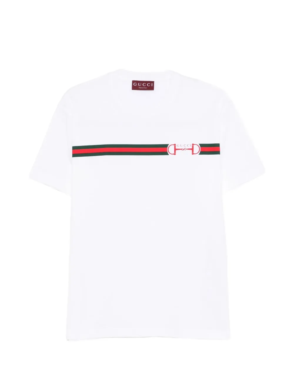 Gucci T-shirt met gestreept detail Wit