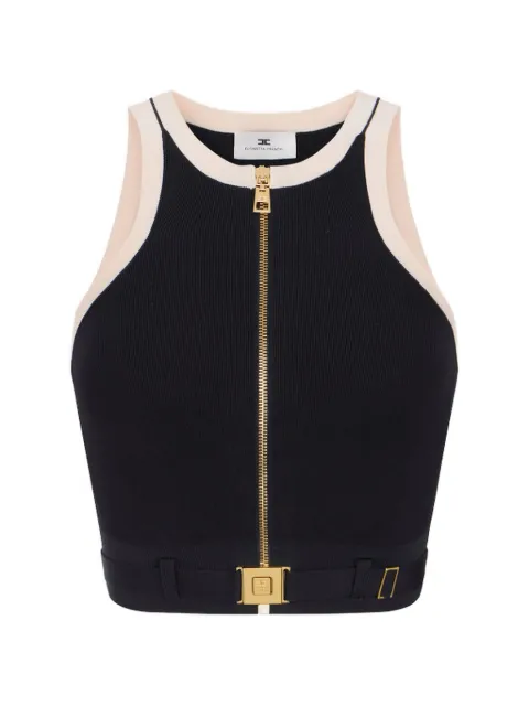 Elisabetta Franchi  zip sleeveless top