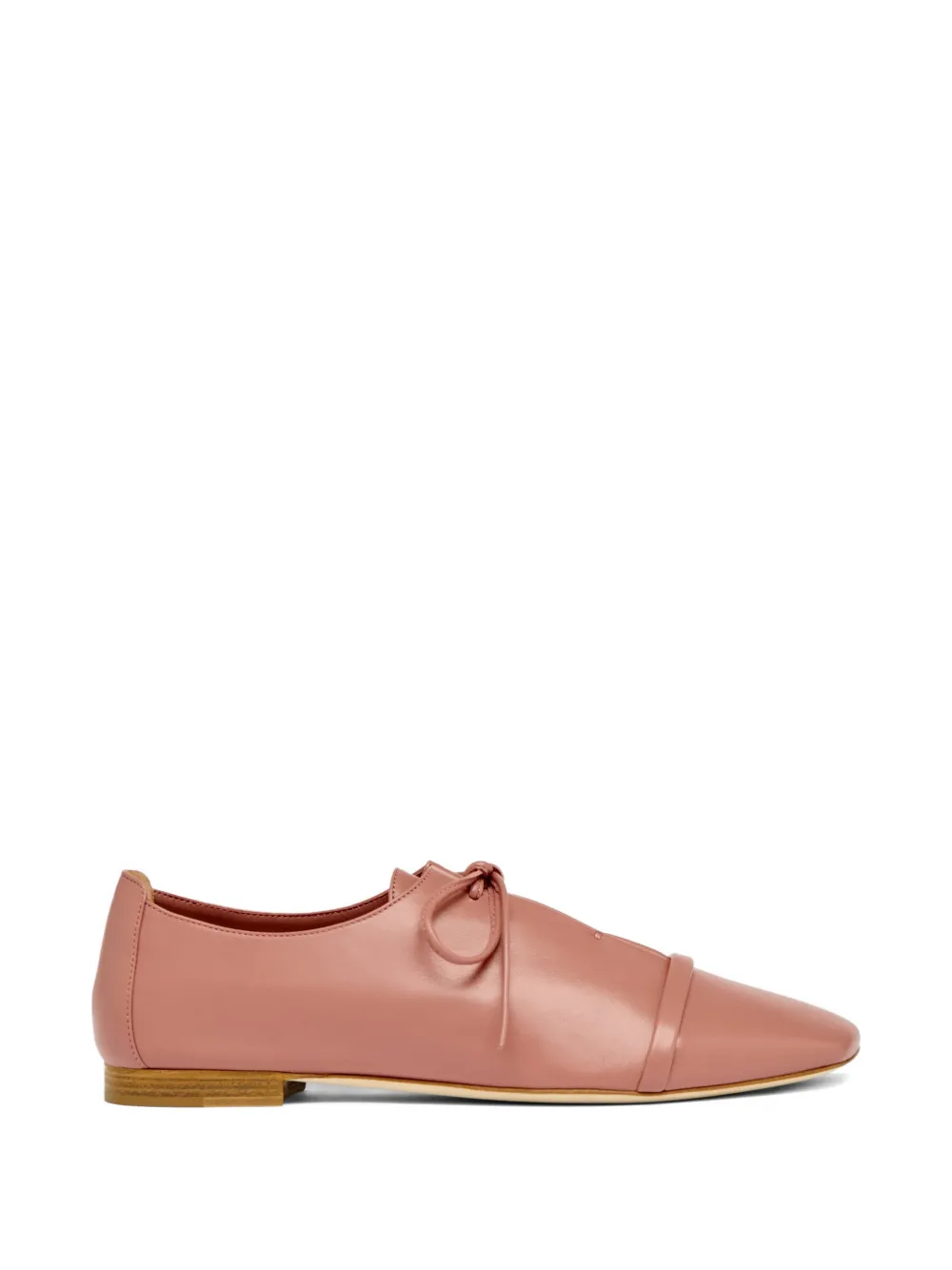 Malone Souliers Jean leather lace-up flats - Pink