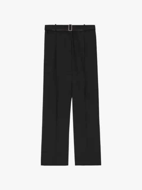 MSGM pantalones de vestir con cinturón