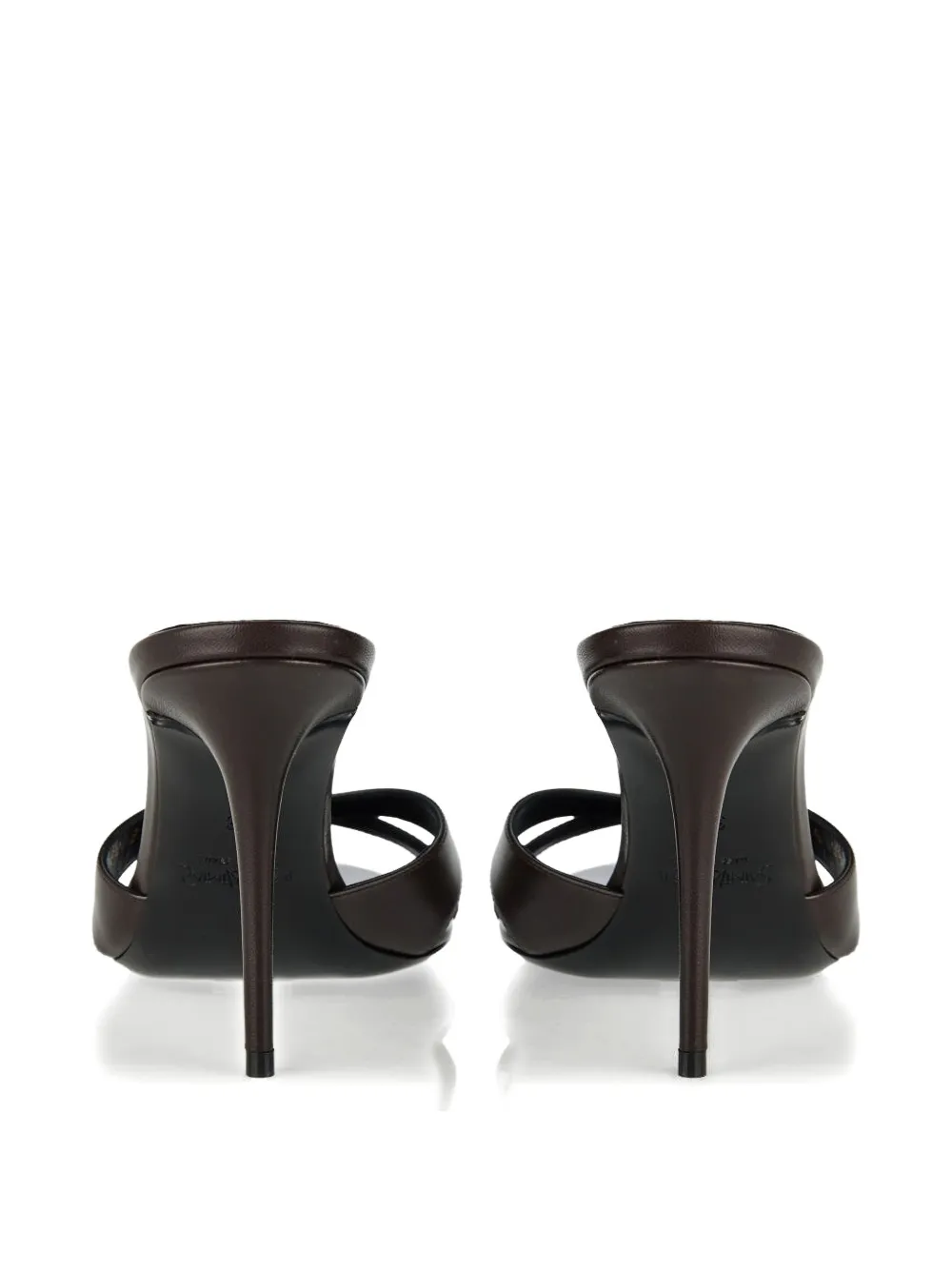 Saint Laurent Kirat leren sandalen Bruin