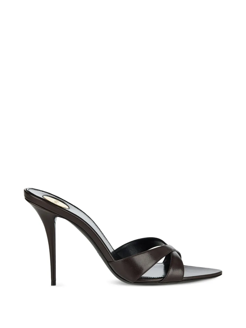Saint Laurent Kirat leren sandalen Bruin